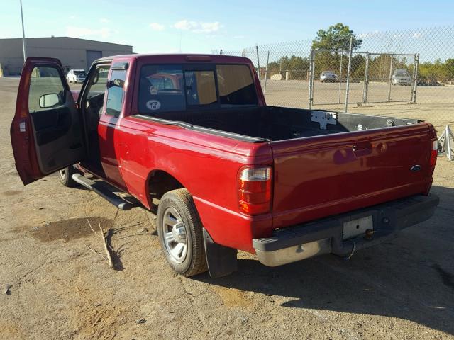 1FTYR44V33PB09246 - 2003 FORD RANGER SUP RED photo 3