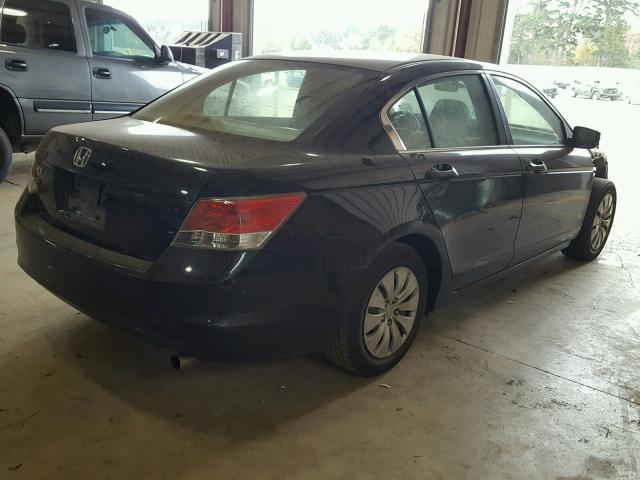 JHMCP26318C052249 - 2008 HONDA ACCORD LX BLACK photo 4