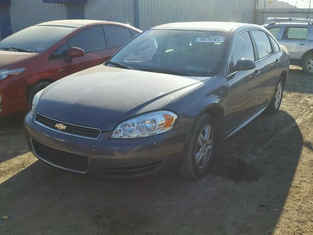 2G1WA5EK4A1147287 - 2010 CHEVROLET IMPALA LS GRAY photo 2