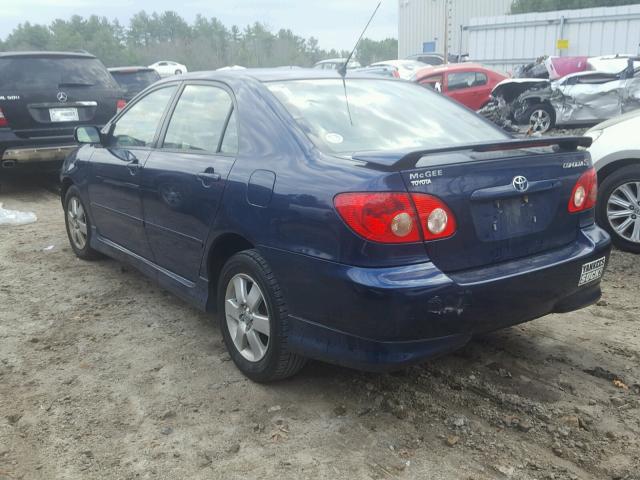 2T1BR32E38C924345 - 2008 TOYOTA COROLLA CE BLUE photo 3