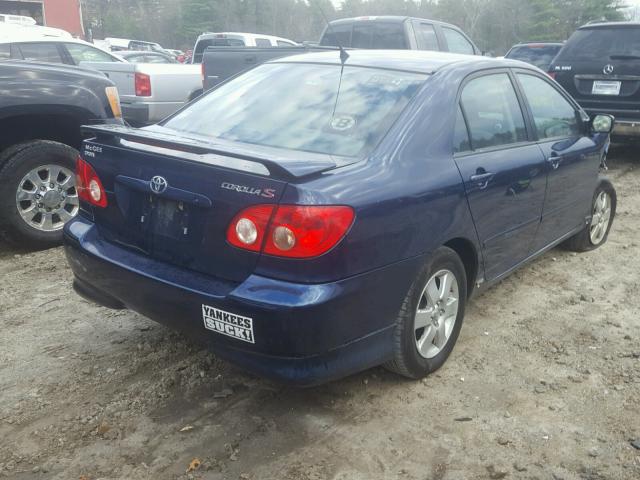 2T1BR32E38C924345 - 2008 TOYOTA COROLLA CE BLUE photo 4