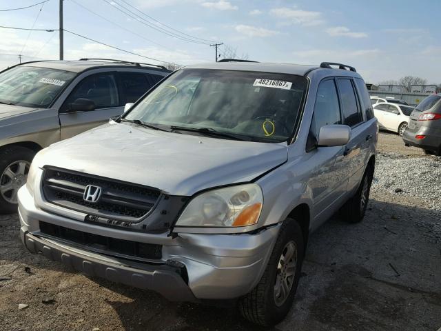 2HKYF18793H545484 - 2003 HONDA PILOT EXL GRAY photo 2