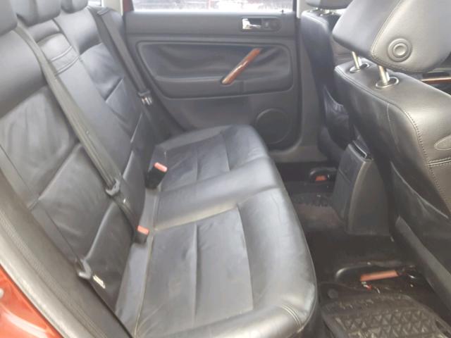 WVWRH63BX2P361861 - 2002 VOLKSWAGEN PASSAT GLX RED photo 6
