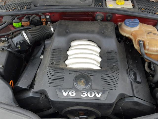 WVWRH63BX2P361861 - 2002 VOLKSWAGEN PASSAT GLX RED photo 7