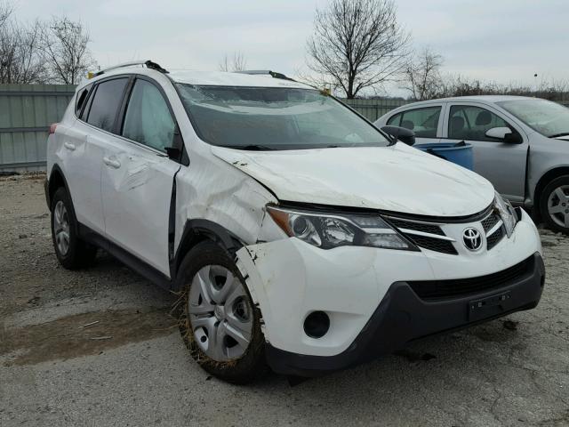 2T3BFREV6EW170298 - 2014 TOYOTA RAV4 LE WHITE photo 1