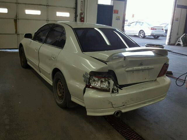 4A3AA46G63E212659 - 2003 MITSUBISHI GALANT ES WHITE photo 3