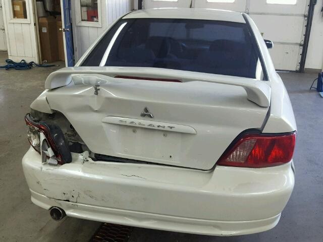 4A3AA46G63E212659 - 2003 MITSUBISHI GALANT ES WHITE photo 9