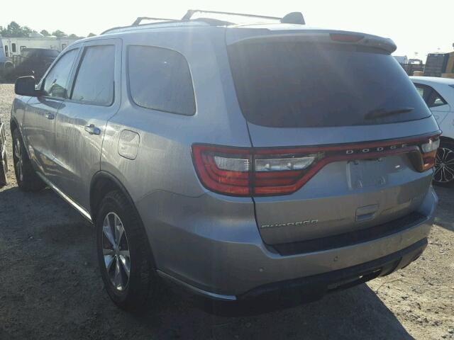 1C4RDHDG0GC330599 - 2016 DODGE DURANGO LI SILVER photo 3