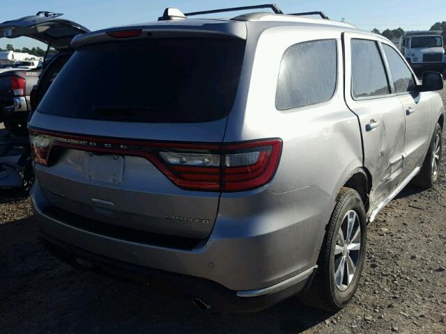 1C4RDHDG0GC330599 - 2016 DODGE DURANGO LI SILVER photo 4