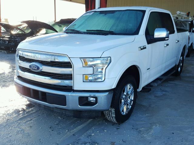 1FTEW1CPXGFB64558 - 2016 FORD F150 SUPER WHITE photo 2