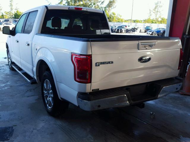 1FTEW1CPXGFB64558 - 2016 FORD F150 SUPER WHITE photo 3