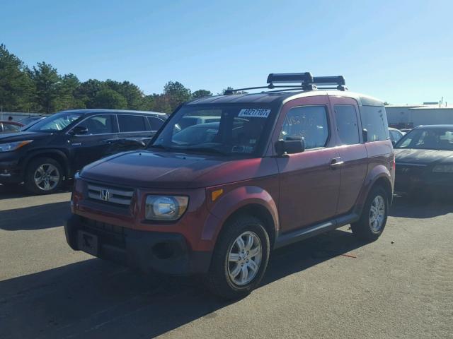 5J6YH28727L006748 - 2007 HONDA ELEMENT EX RED photo 2