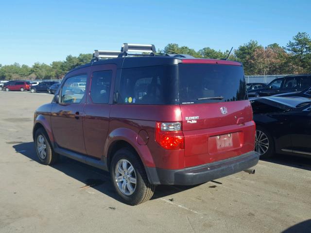 5J6YH28727L006748 - 2007 HONDA ELEMENT EX RED photo 3