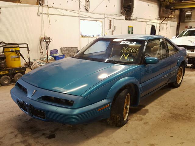 1G2WJ14T3NF268261 - 1992 PONTIAC GRAND PRIX Yaşıl foto 2