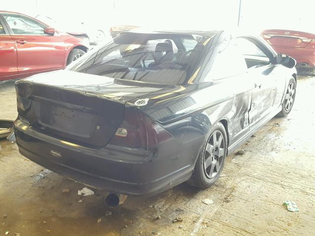 1HGEM22961L023320 - 2001 HONDA CIVIC SI BLACK photo 4