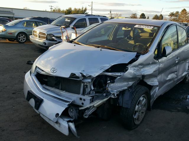 JTDKB20U497881808 - 2009 TOYOTA PRIUS SILVER photo 2