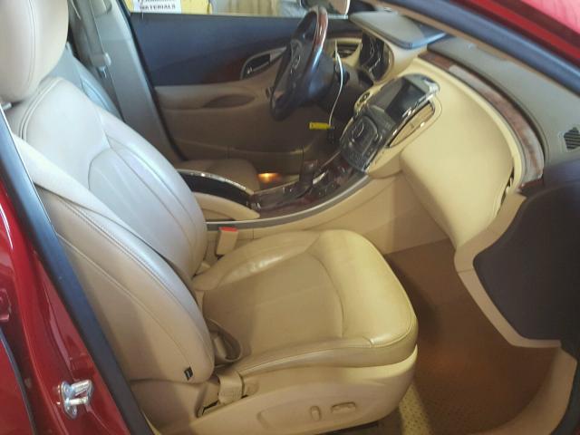 1G4GJ5G39CF297193 - 2012 BUICK LACROSSE T RED photo 5