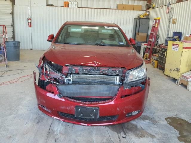 1G4GJ5G39CF297193 - 2012 BUICK LACROSSE T RED photo 9