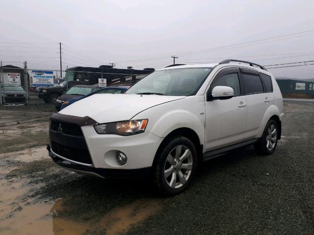 JA4JT3AX4CU604540 - 2012 MITSUBISHI OUTLANDER WHITE photo 2