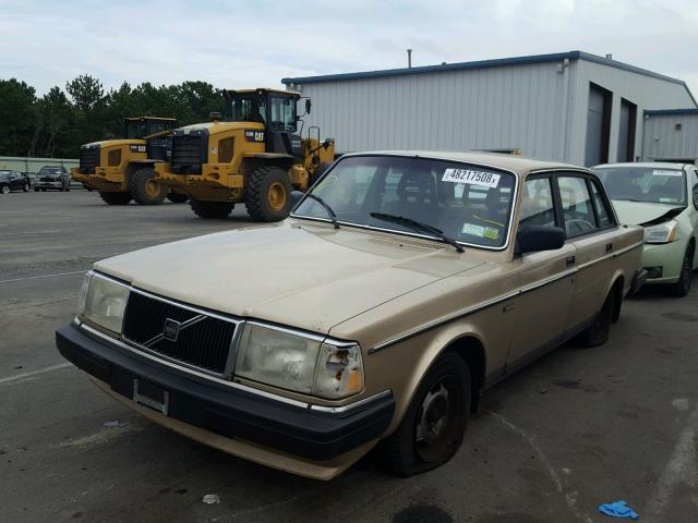 YV1AA8841L1428563 - 1990 VOLVO 240 BASE GOLD photo 2