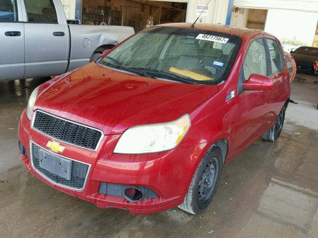 KL1TD6DE4BB119016 - 2011 CHEVROLET AVEO LS RED photo 2