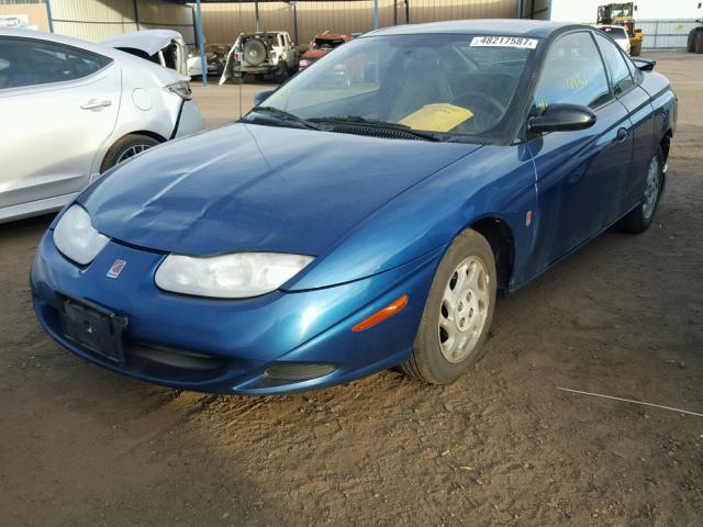 1G8ZN12842Z198897 - 2002 SATURN SC1 BLUE photo 2