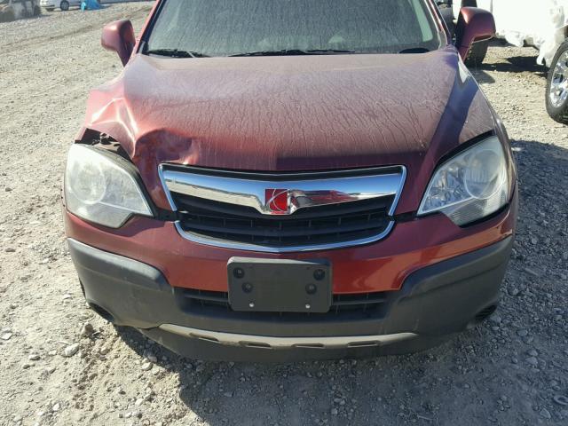 3GSCL33P48S674014 - 2008 SATURN VUE XE RED photo 7