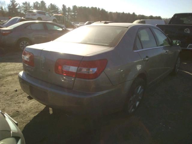 3LNHM26T78R610568 - 2008 LINCOLN MKZ BEIGE photo 4