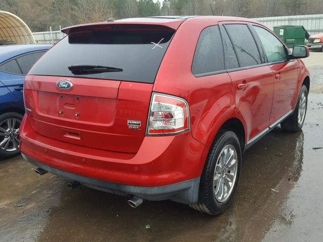 2FMDK3JCXABB67998 - 2010 FORD EDGE SEL RED photo 4