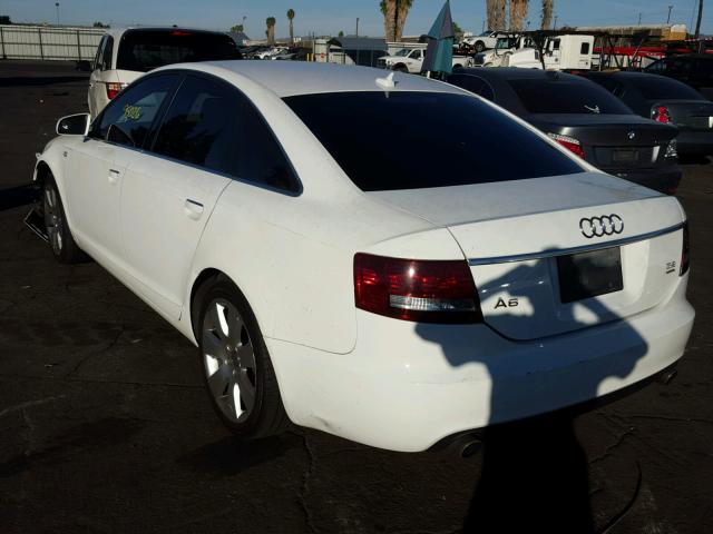 WAUDH74F97N037463 - 2007 AUDI A6 3.2 QUA WHITE photo 3