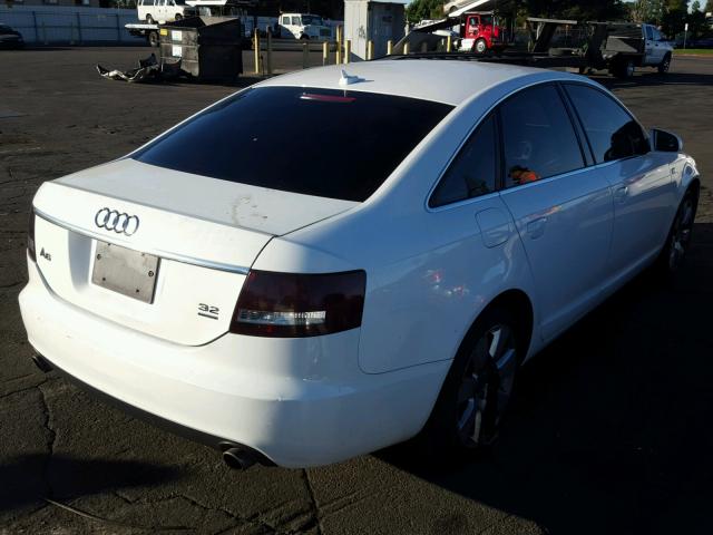 WAUDH74F97N037463 - 2007 AUDI A6 3.2 QUA WHITE photo 4