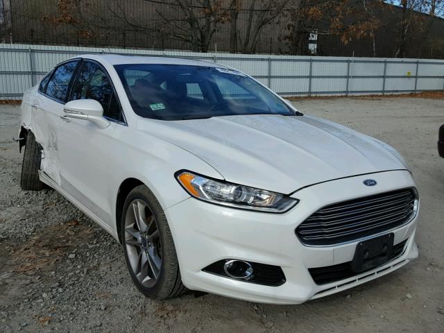 3FA6P0K9XDR294570 - 2013 FORD FUSION TIT WHITE photo 1