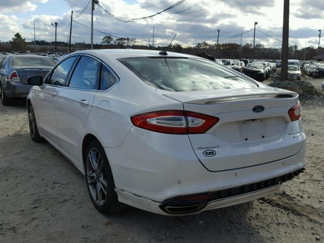 3FA6P0K9XDR294570 - 2013 FORD FUSION TIT WHITE photo 3