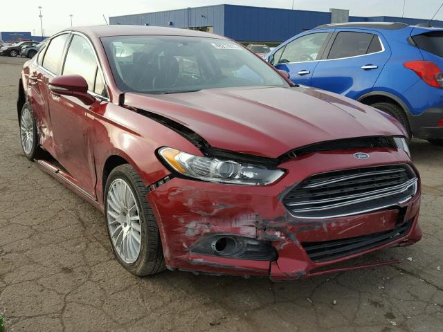 3FA6P0HDXFR193057 - 2015 FORD FUSION SE MAROON photo 1