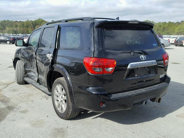 5TDKY5G11ES055820 - 2014 TOYOTA SEQUOIA LI BLACK photo 3