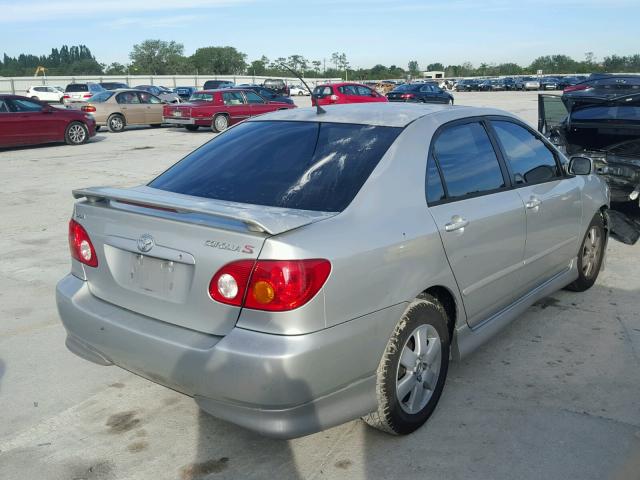 2T1BR32E13C164781 - 2003 TOYOTA COROLLA S SILVER photo 4