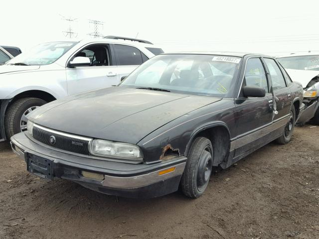 2G4WD54LXM1890206 - 1991 BUICK REGAL LIMI BLACK photo 2