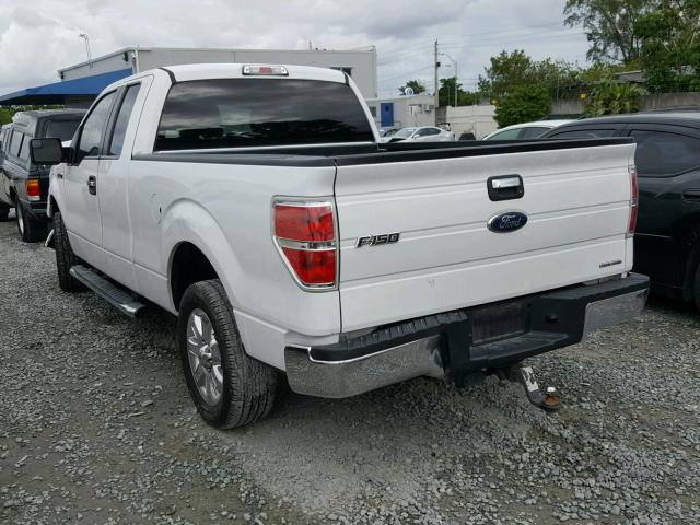 1FTFX1CF2DFB91290 - 2013 FORD F150 SUPER WHITE photo 3