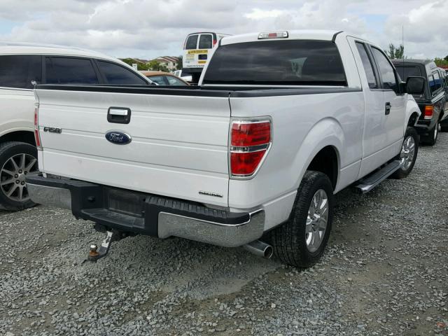 1FTFX1CF2DFB91290 - 2013 FORD F150 SUPER WHITE photo 4