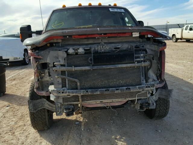 1FT8W3DT0EEB24531 - 2014 FORD F350 SUPER RED photo 9