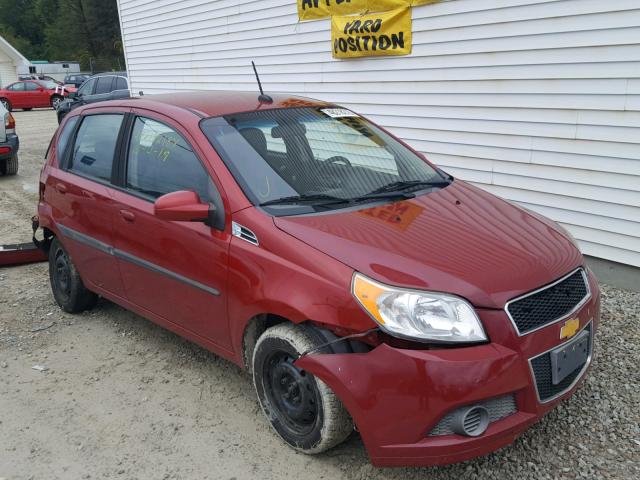 KL1TD6DE4AB096223 - 2010 CHEVROLET AVEO LS RED photo 1