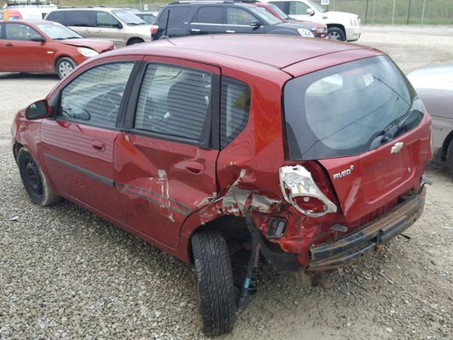 KL1TD6DE4AB096223 - 2010 CHEVROLET AVEO LS RED photo 3