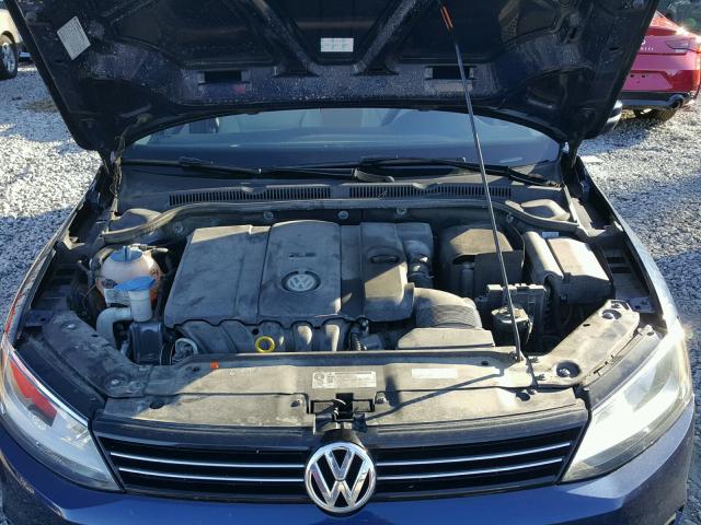 3VWDP7AJ3DM451078 - 2013 VOLKSWAGEN JETTA SE BLUE photo 7