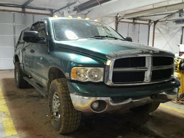 3D7KU28D33G763233 - 2003 DODGE RAM 2500 S GREEN photo 1