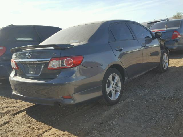 2T1BU4EE2DC972901 - 2013 TOYOTA COROLLA BA GRAY photo 4