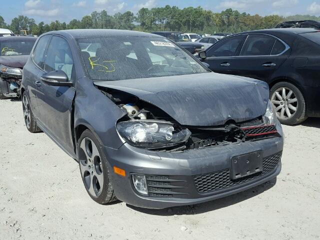 WVWFV7AJ9CW350496 - 2012 VOLKSWAGEN GTI GRAY photo 1