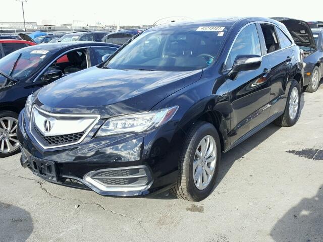 5J8TB3H50HL011617 - 2017 ACURA RDX TECHNO BLACK photo 2