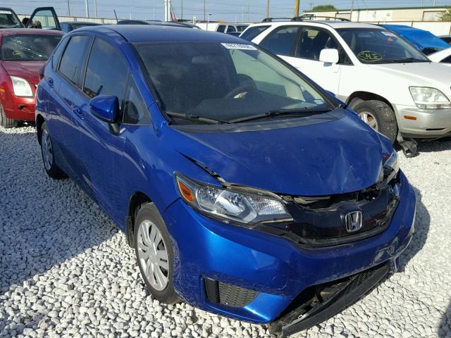 JHMGK5H53GX023987 - 2016 HONDA FIT LX BLUE photo 1