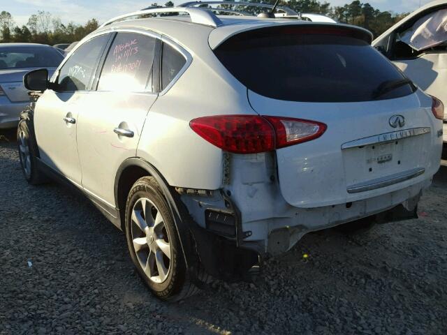 JNKAJ09E98M300655 - 2008 INFINITI EX35 BASE WHITE photo 3