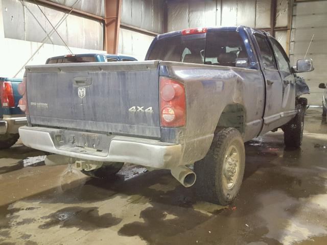 1D7KS28A47J585414 - 2007 DODGE RAM 2500 S BLUE photo 4